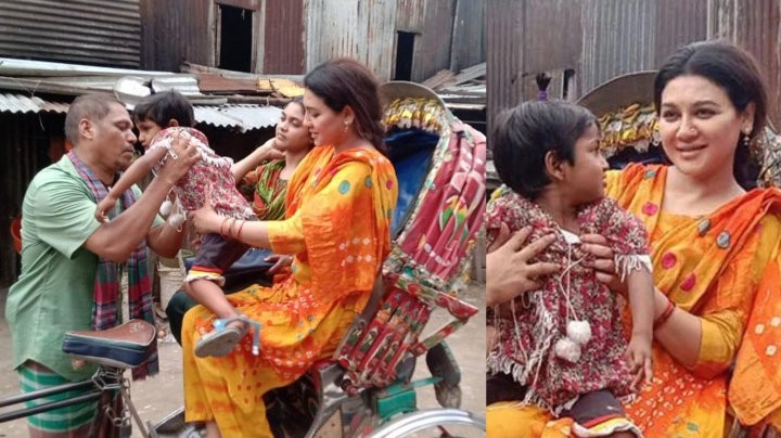 Jaya Ahsan and Reekita Nondine Shimu are shooting for Iranian director’s movie Fereshta