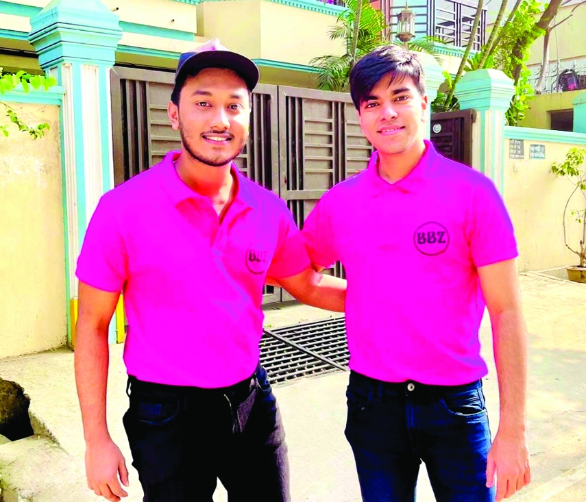 Arfin Xunayed and Salman Muqtadir in a scene from drama Struggle