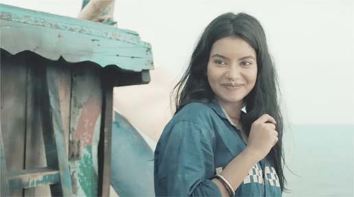 Nazifa Tushi in a scene from the new song in Hawa