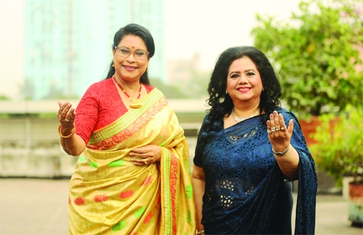Rezwana Choudhury Bannya and Runa Laila - two main judges of this year's ‘Channel i Sherakontho’